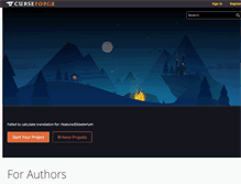 Tablet Screenshot of hits.curseforge.com